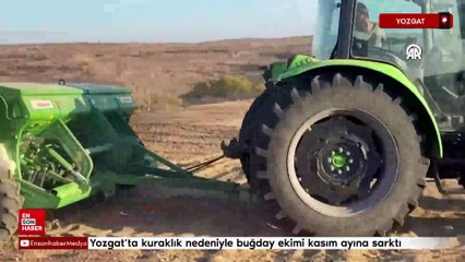Yozgat’ta kuraklık nedeniyle buğday ekimi kasım ayına sarktı