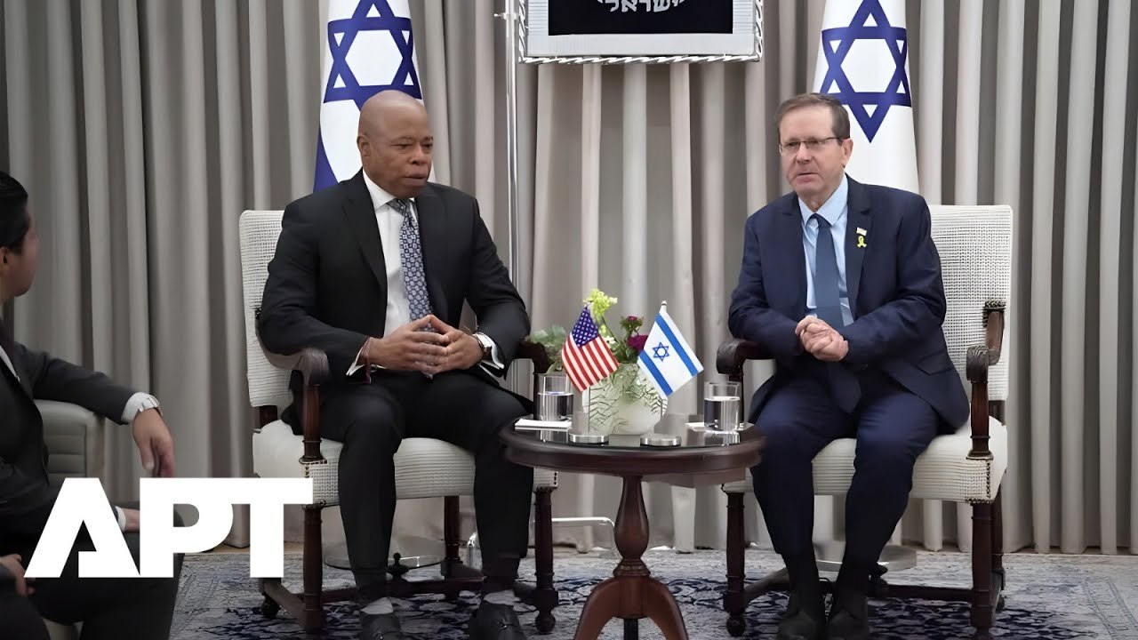 Outgoing NYC Mayor Eric Adams Visits Jerusalem’s Western Wall | Meets President Herzog | APT