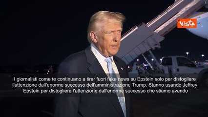 Trump: Giornali usano fake news su Epstein per distogliere attenzione da successi Governo SOTT