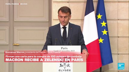 Macron y Zelenski firman acuerdo de compra de aviones Rafale y otras armas