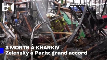 Zelensky à Paris, la Russie en feu en Ukraine / Attaques meurtrières sur villes, quelques morts