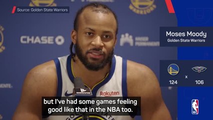Moody joins Warriors greats Curry and Thompson in career night