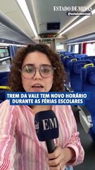 Trem Vitória Minas estreia horário noturno nas férias escolares