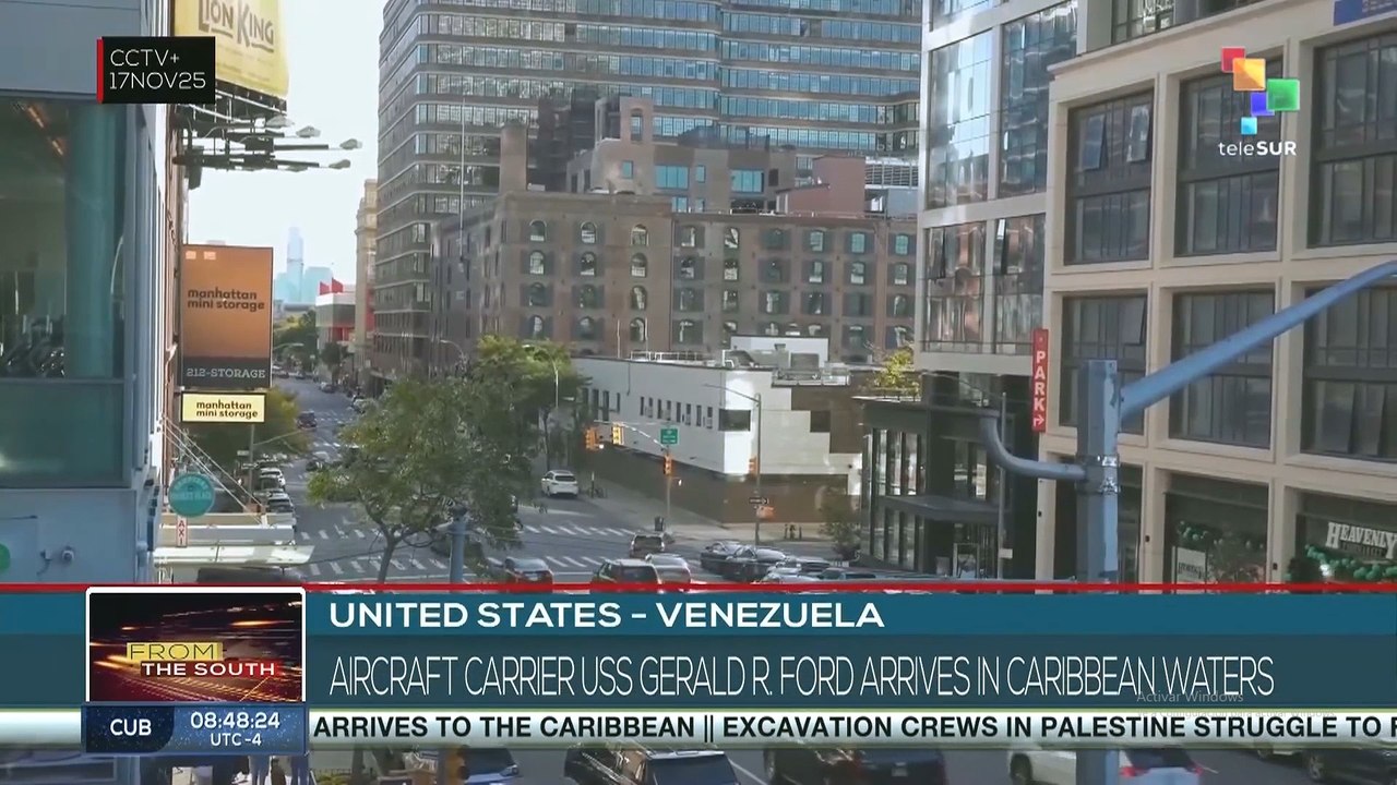 U.S. - Venezuela, aircraft carrier USS Gerald R. Ford arrives in Caribbean waters
