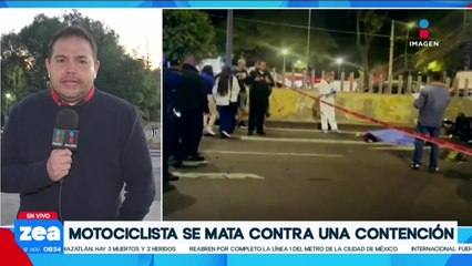 Motociclista muere tras impactarse contra muro de contención en Azcapotzalco