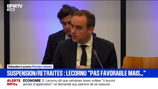 Sébastien Lecornu: A titre personnel, je ne suis pas favorable à la suspension de la réforme des retraites, j'ai dû la proposer pour débloquer la situation