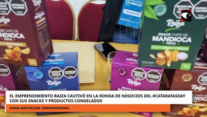 El emprendimiento Raiza cautivó en la ronda de Negocios del Cataratas Day