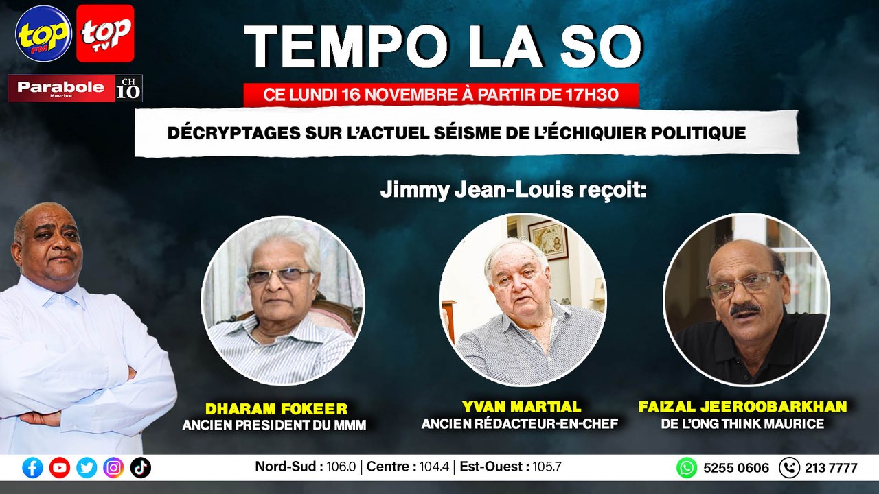Tempo La so: Jimmy Jean-Louis reçoit Dharam Fok...