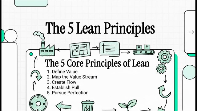 Lean Foundations & Philosophy - 5 The 5 Lean Principles (Value, Value Stream, Flow, Pull, Perfection) (EN)