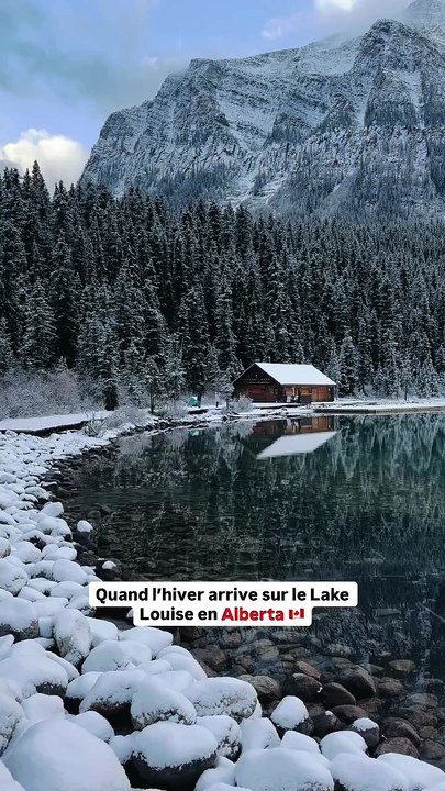Sous son manteau d’hiver, le légendaire Lac Louis se transforme en un véritable conte de fées ❄️✨