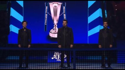 Il Volo esegue l'Inno di Mameli alla finale delle ATP Finals 2025