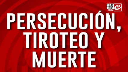 Persecución, tiroteo y muerte: policía abatió a un presunto delincuente