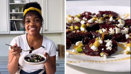 Crispy Smashed Beets with Feta & Pistachios Recipe
