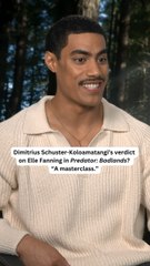 Dimitrius Schuster-Koloamatangi on Elle Fanning’s Acting in ‘Predator: Badlands’