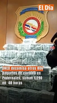 DNCD decomisa otros 806 paquetes de cocaína en Pedernales, suman 1,290 en 48 horas