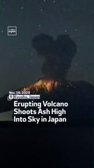 Erupting Volcano Shoots Ash High Into Sky in Japan