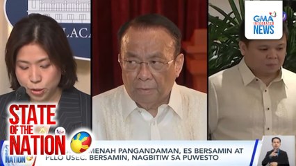 DBM Sec. Amenah Pangandaman, ES Bersamin at PLLO Usec. Bersamin, nagbitiw sa puwesto | SONA