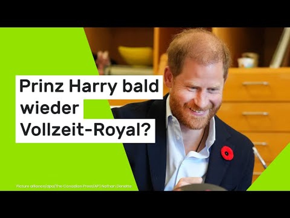 Prinz Harry bald wieder Vollzeit-Royal?