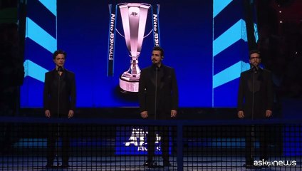 Il Volo esegue l'Inno di Mameli alla finale delle ATP Finals 2025
