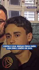 "Contra o Lula": Nikolas Ferreira prega união com Zema e Simões em 2026