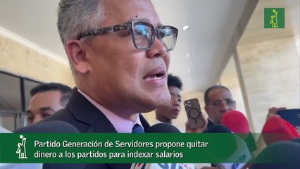 Partido Generación de Servidores propone quitar dinero a los partidos para indexar salarios