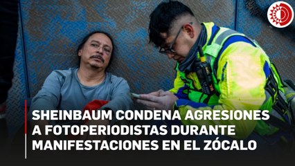 Sheinbaum se solidariza con fotoperiodistas agredidos en la marcha; "tiene que sancionarse el abuso"