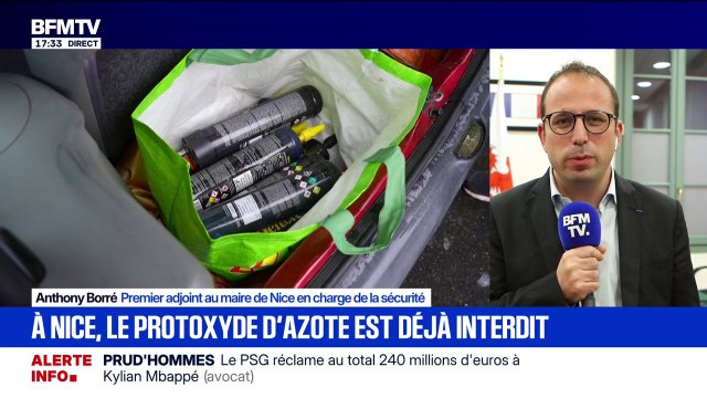 À Nice, le protoxyde d'azote est déjà interdit à la vente, Anthony Borré, premier adjoint au maire en charge de la sécurité explique cette décision