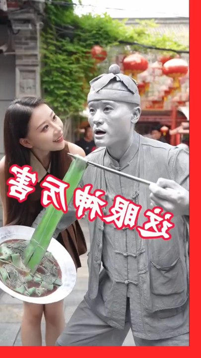 Girl Help to Statue 🗿 For Food 🤦🤔🤣