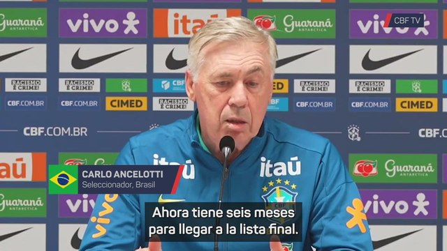 Ancelotti: Neymar tiene seis meses para llegar a la lista final del Mundial