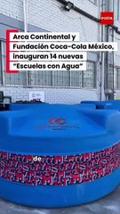 Arca Continental equipa más escuelas con captación pluvial en Monterrey