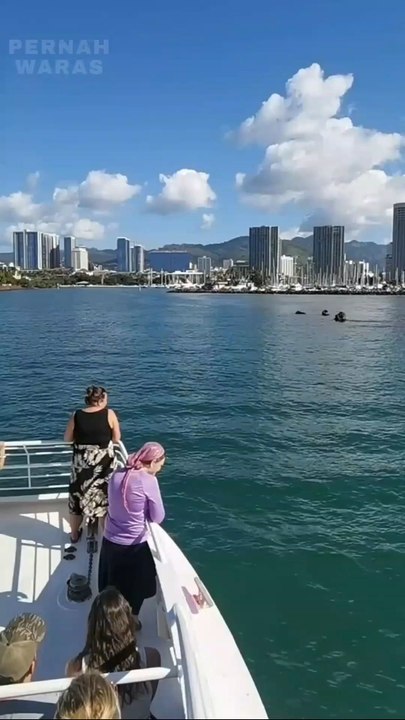 Beautiful view of the city from the boat