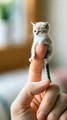 The Smallest Kitten Ever! 🐾 |  Cutest Baby Cat On a Finger