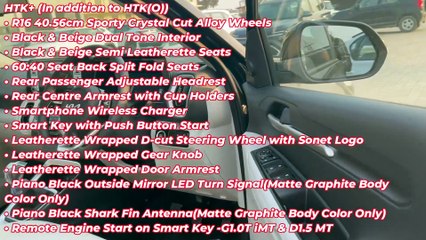 Kia Sonet HTK+ vs HTK+ Optional Which Variant Offer Which Features 2025 #kia #sonet