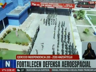 ZODI Anzoátegui acantona en el aeropuerto de Barcelona en el marco del Ejercicio Independencia 200