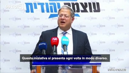 Ben Gvir: se Onu approvasse Stato Palestina uccidere dirigenti Anp