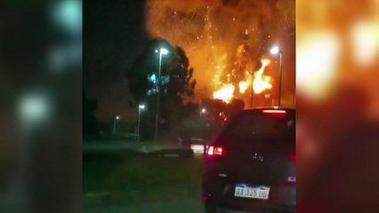 Terrible explosión en un polo industrial | Ezeiza