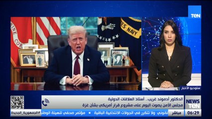 د. أدموند غريب يكشف كواليس تصويت مجلس الأمن على المشروع الأمريكي حول غزة.