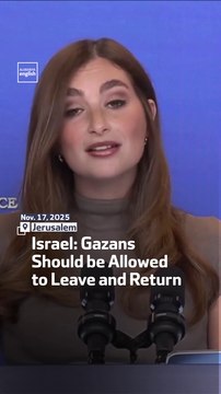 Israel: Gazans Should be Allowed to Leave and Return