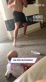 Dad Throws Shadow Punches—Toddler’s Laughter Steals the Show!-- Heartsome 💖