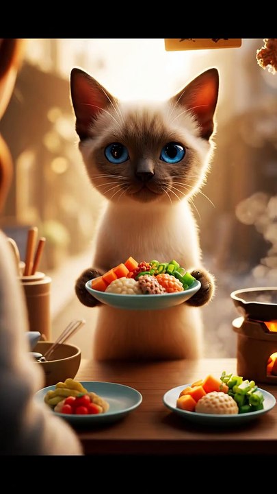 You Won’t Believe This Tiny Cat Is Running Its Own Food Stall!