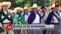 Conmemoran la Revolución Mexicana con el desfile del 20 de noviembre