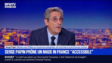 Budget: "Le gouvernement cherche un compromis", déclare Serge Papin, ministre des Petites et moyennes entreprises