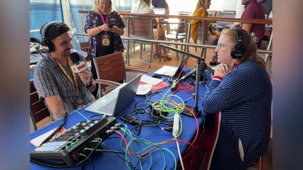 Coop chats with Kaitlyn Robrock, Voice Actress of Hero Minnie Mouse aboard the Disney Destiny