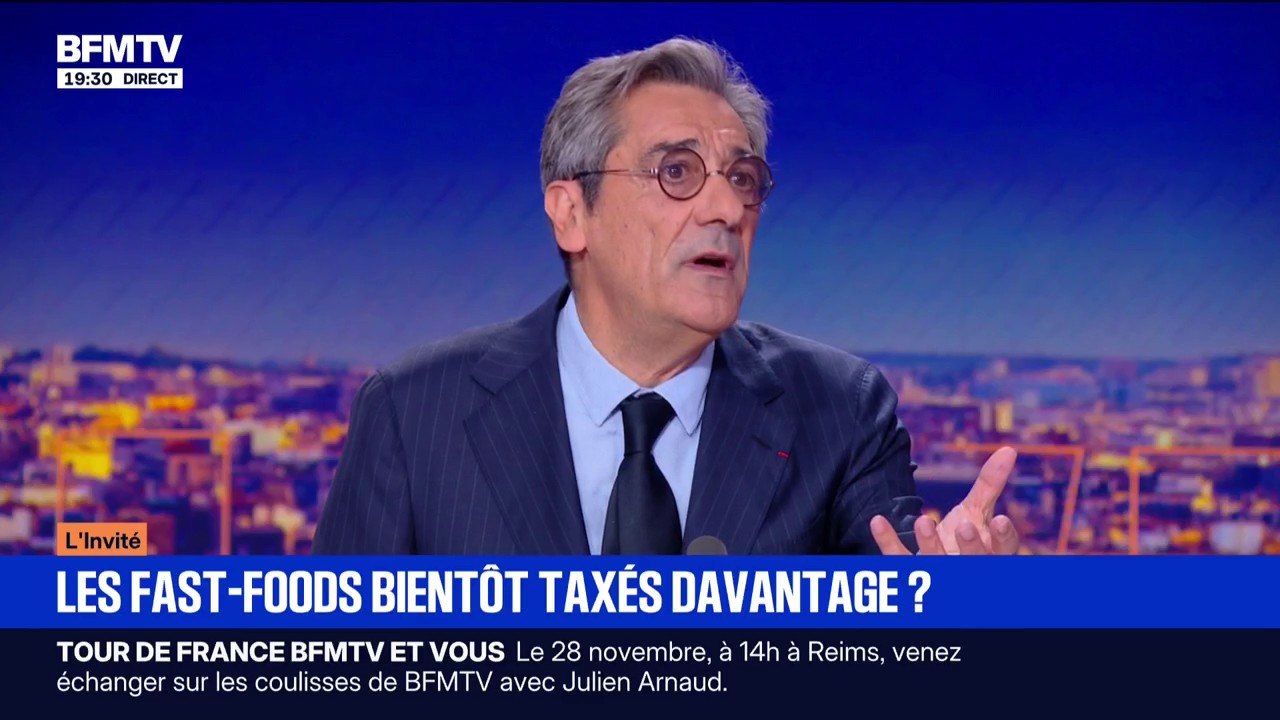 Taxe sur les fast-foods: Serge Papin, ministre des Petites et moyennes entreprises, "n'est pas favorable"