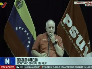 Sec. Gral. Diosdado Cabello: Hoy día el PSUV es ejemplo de partido revolucionario en el mundo
