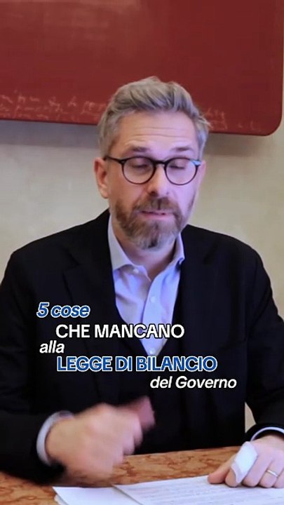 Lepore - 5 motivi per cui la legge di Bilancio del Governo (17.11.25)