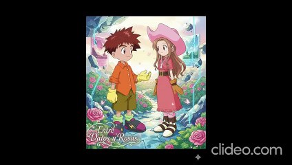 Digimon Izzy cantandole a mimi Entre Datos y Rosas