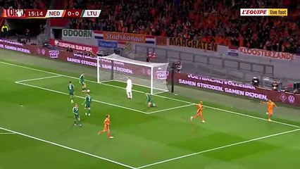 L'ouverture du score de Reijnders face à la Lituanie - Foot - Qualif. Coupe du monde