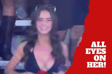 Georgia Bulldogs fan turn heads after brief TV appearance during Texas collapse