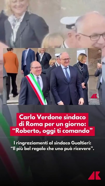 Carlo Verdone sindaco per un giorno: il Tevere? “Lo prosciughiamo”